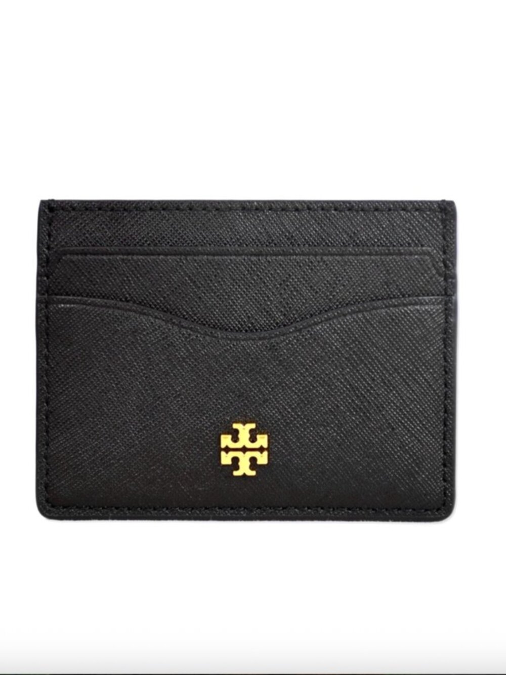 Tory Burch Emerson Slim Black Card Case